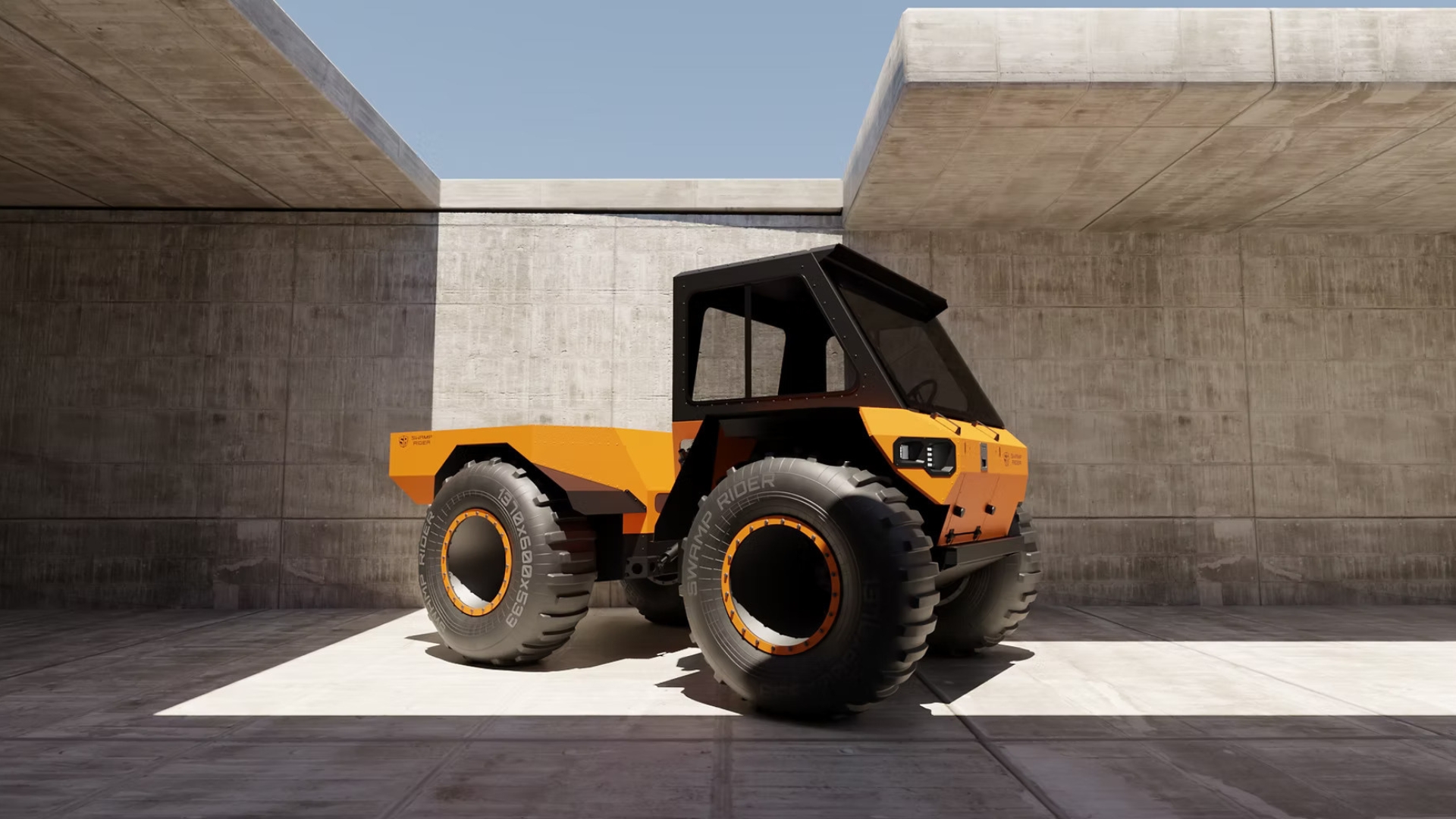 Swamp Rider Standard Cab, enclosed two-seat configuration